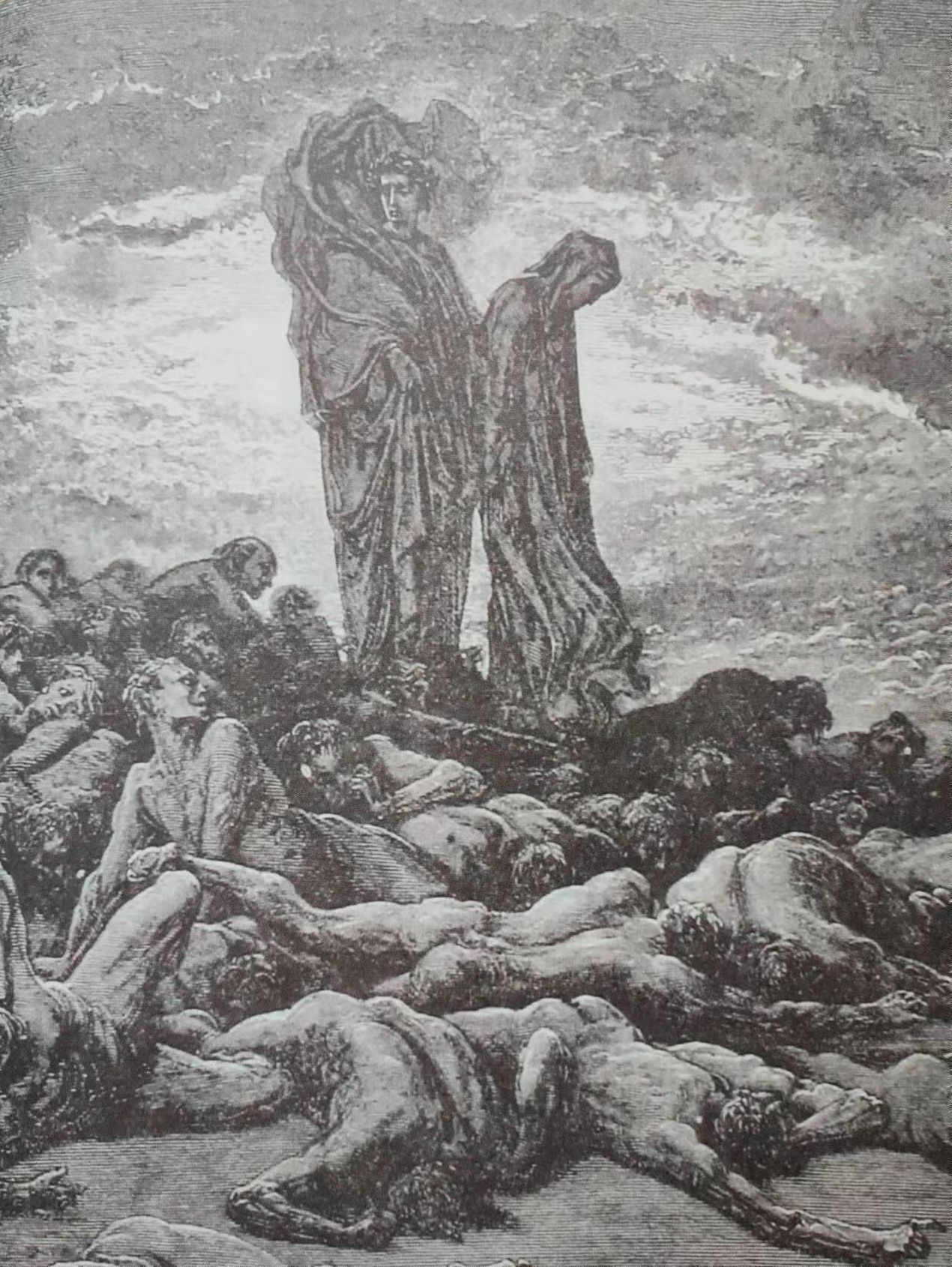 但丁神曲画作,与但丁讨论神曲这幅画的地位