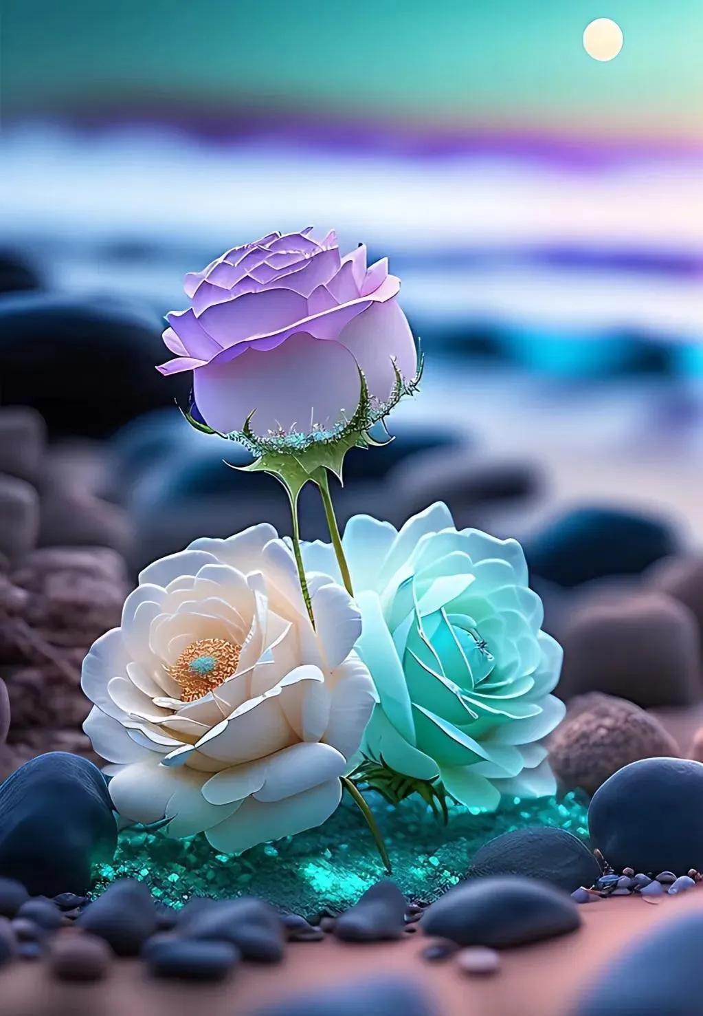 水晶玫瑰花之恋,水晶之恋花朵