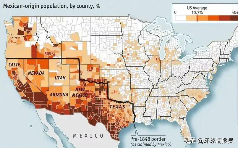 墨西哥被美国吞并了多少领土,美国吞并了墨西哥多少土地
