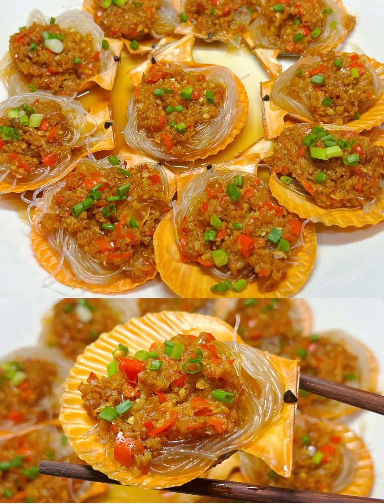 蒜蓉粉丝蒸扇贝调料汁,速冻蒜蓉粉丝蒸扇贝的酱汁怎么做