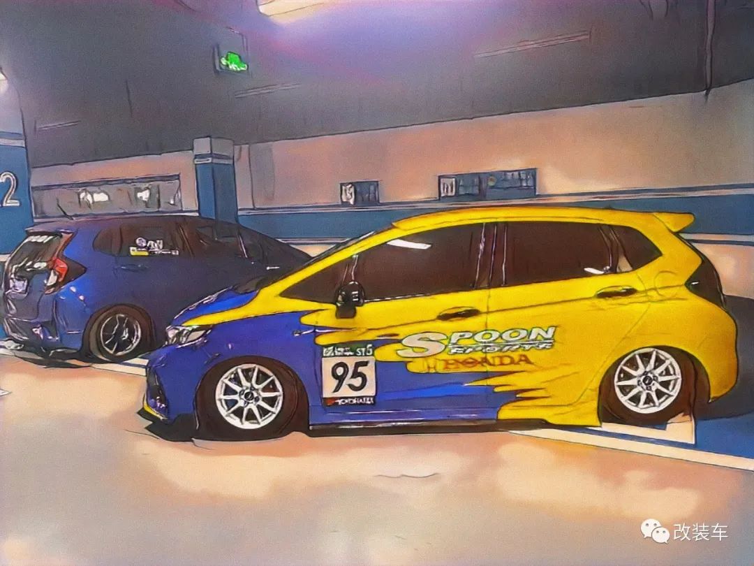 一代飞度spoon改装,spoon涂装美系车