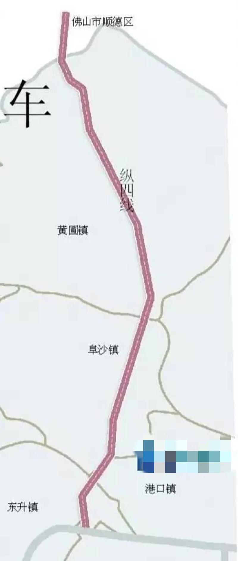 中山的交通地图,纵四线属于中山哪个位置
