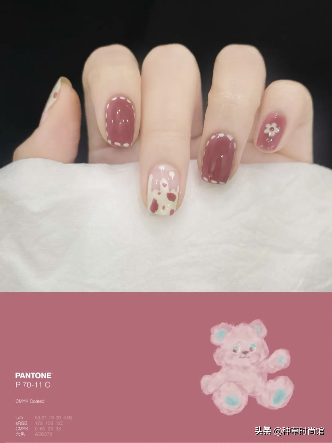 秋冬超显白高级感美甲,春日美甲图片最新款百搭