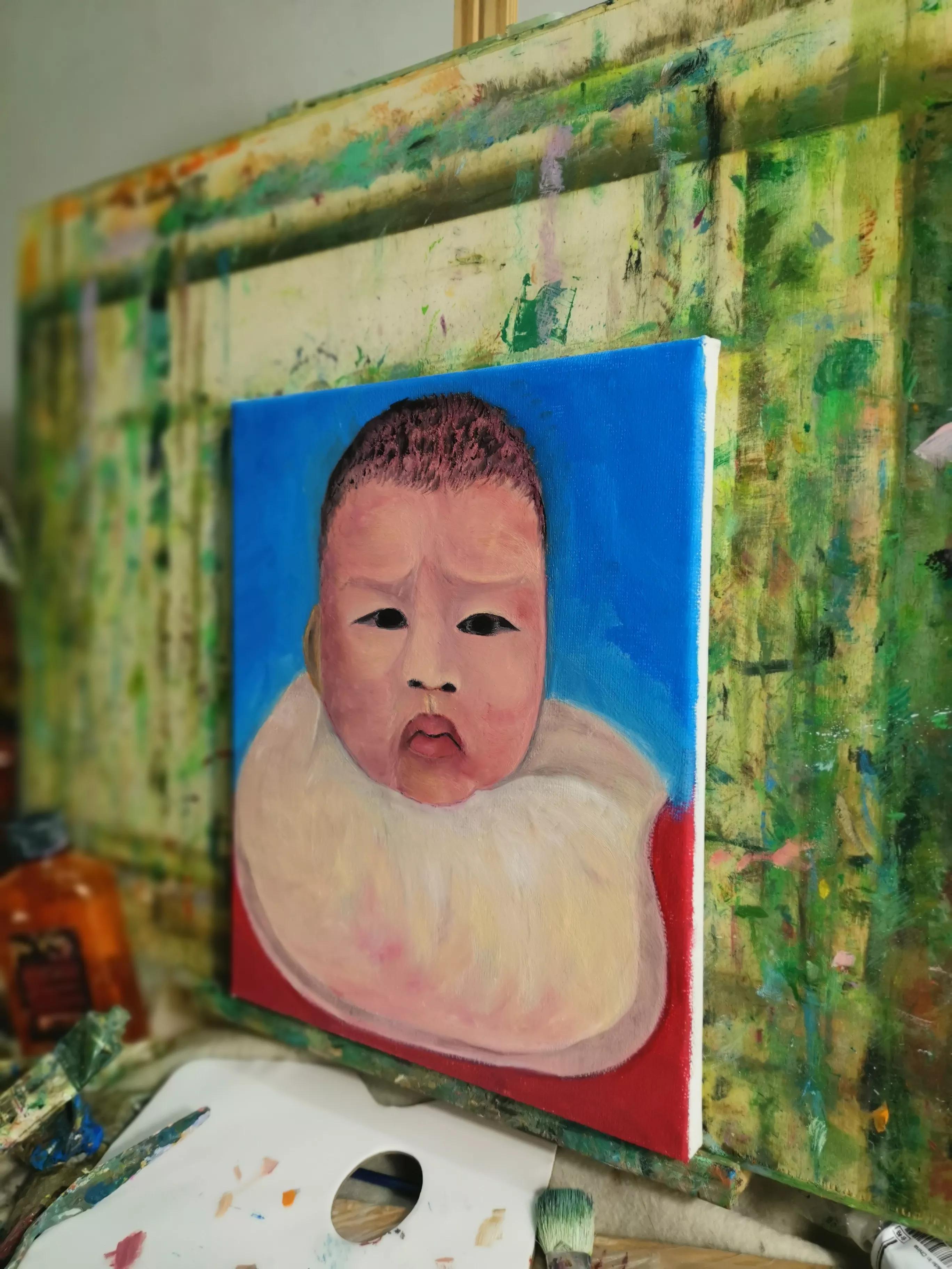 100天0基础学油画,小艾油画绘画