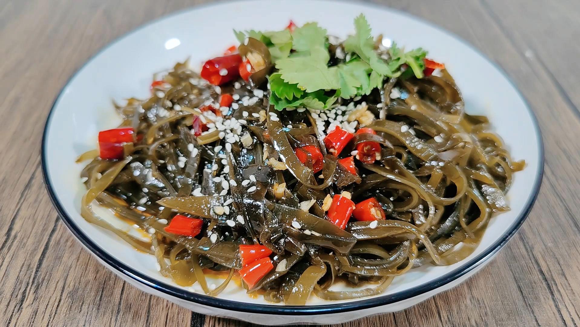 凉拌海带丝怎么洗海带,海带别直接用水泡了不好吃