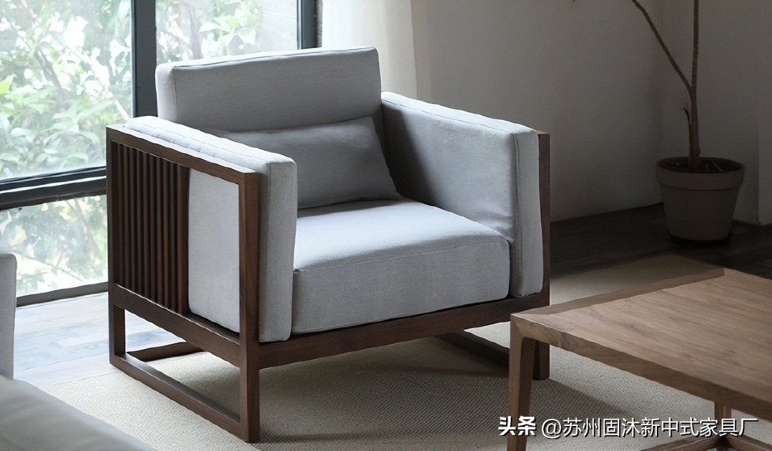 原木家具新中式空间,小户型全套原木家具风格