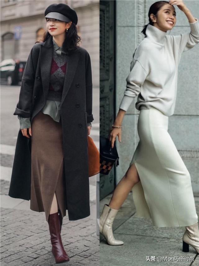 春天穿这5件外套裙子时髦显瘦,这样穿半裙显瘦又减龄不挑身材