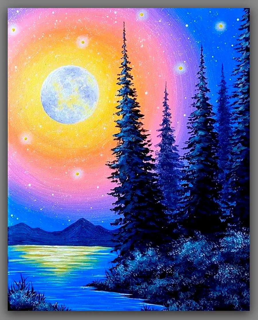 水粉画冬日初学简单雪人,冬日水粉画课件儿童6-12岁