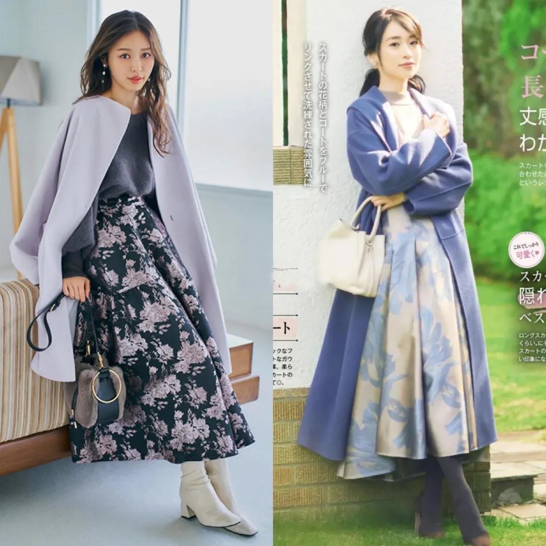 95后沪漂宝妈穿搭大衣半裙好看,气质红条纹衬衫裙适合多大年龄穿