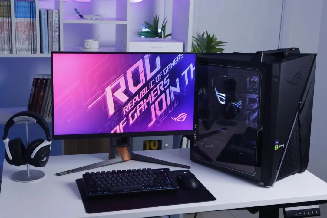 ROG分体水冷主机测评,rog枪神x水冷旗舰电竞游戏台式机