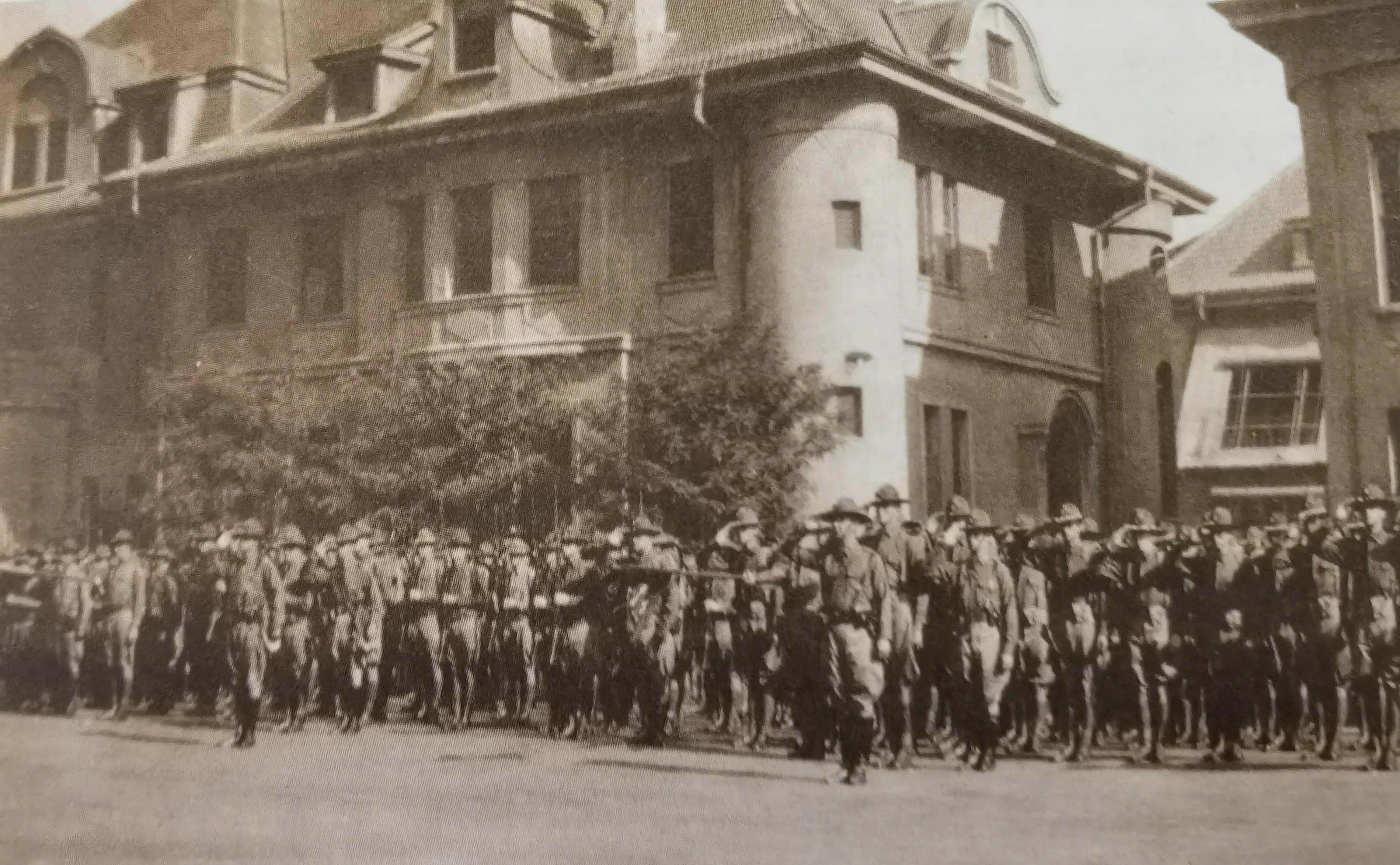 天津原意大利兵营,天津美国兵营老照片