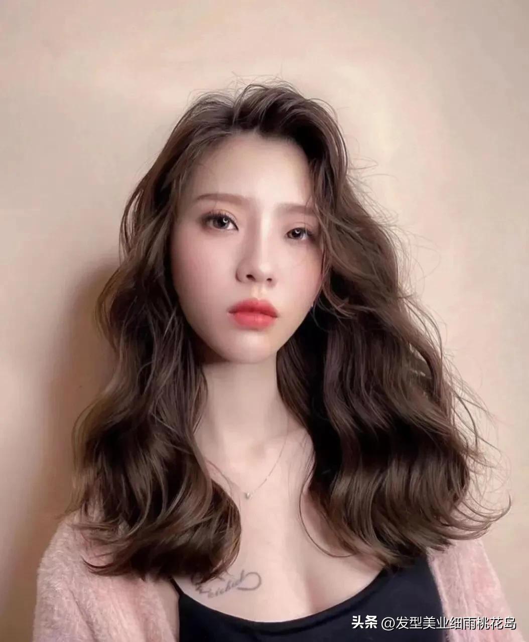 中长发似卷非卷空气烫,法式卷烫中长发小卷