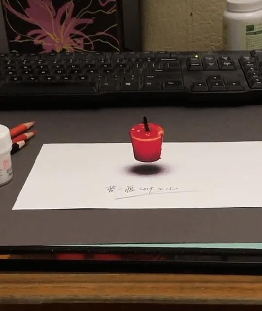 3D绘画牛人多厉害？画出真假难辨的“立体美女”，震惊500万网友