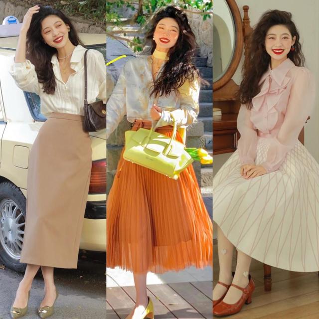 适合女生显腿长的款式上衣,上衣很长的裙子很短怎么穿好看