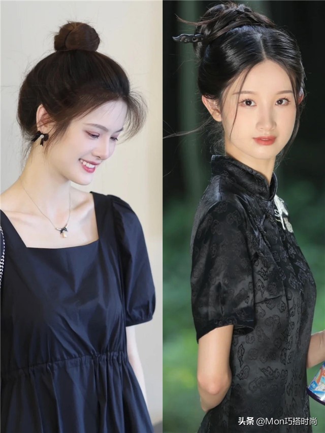 3种洋气减龄显脸小的扎发教程,适合圆脸的减龄扎发