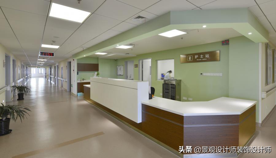 护士站背景墙分隔设计,护士站治疗室设计布局效果图