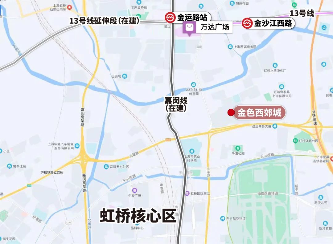 华漕前湾和大虹桥核心板块,大虹桥华漕柏悦前湾