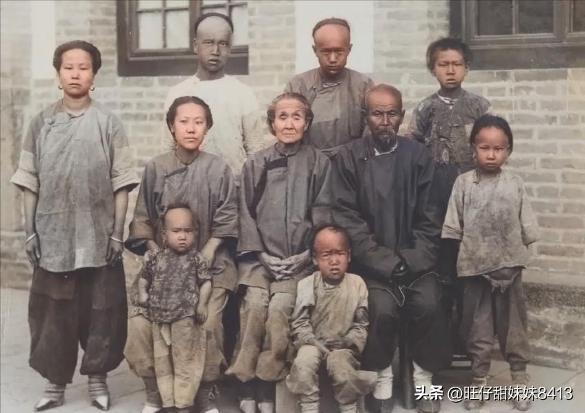 晚清地主婆老照片,旧社会地主夫妻图片