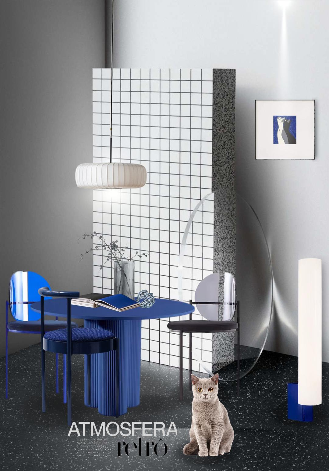 克莱因蓝背景图高级感,克莱因蓝设计