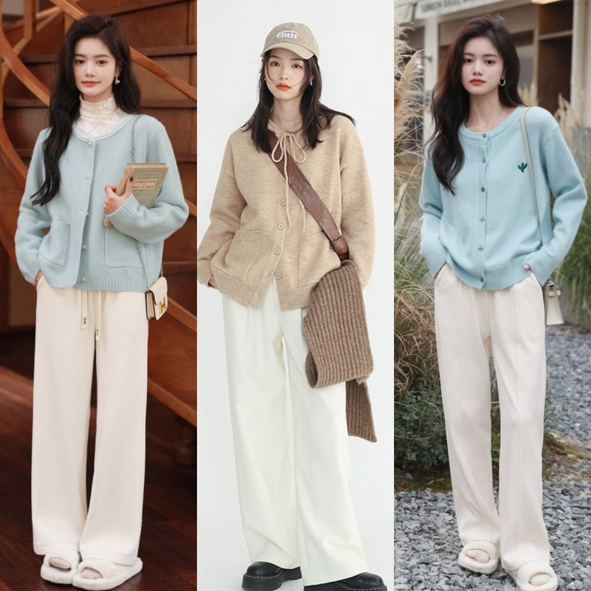 白色运动裤束脚怎么搭配上衣冬天,冬天白色休闲裤搭什么上衣最好看