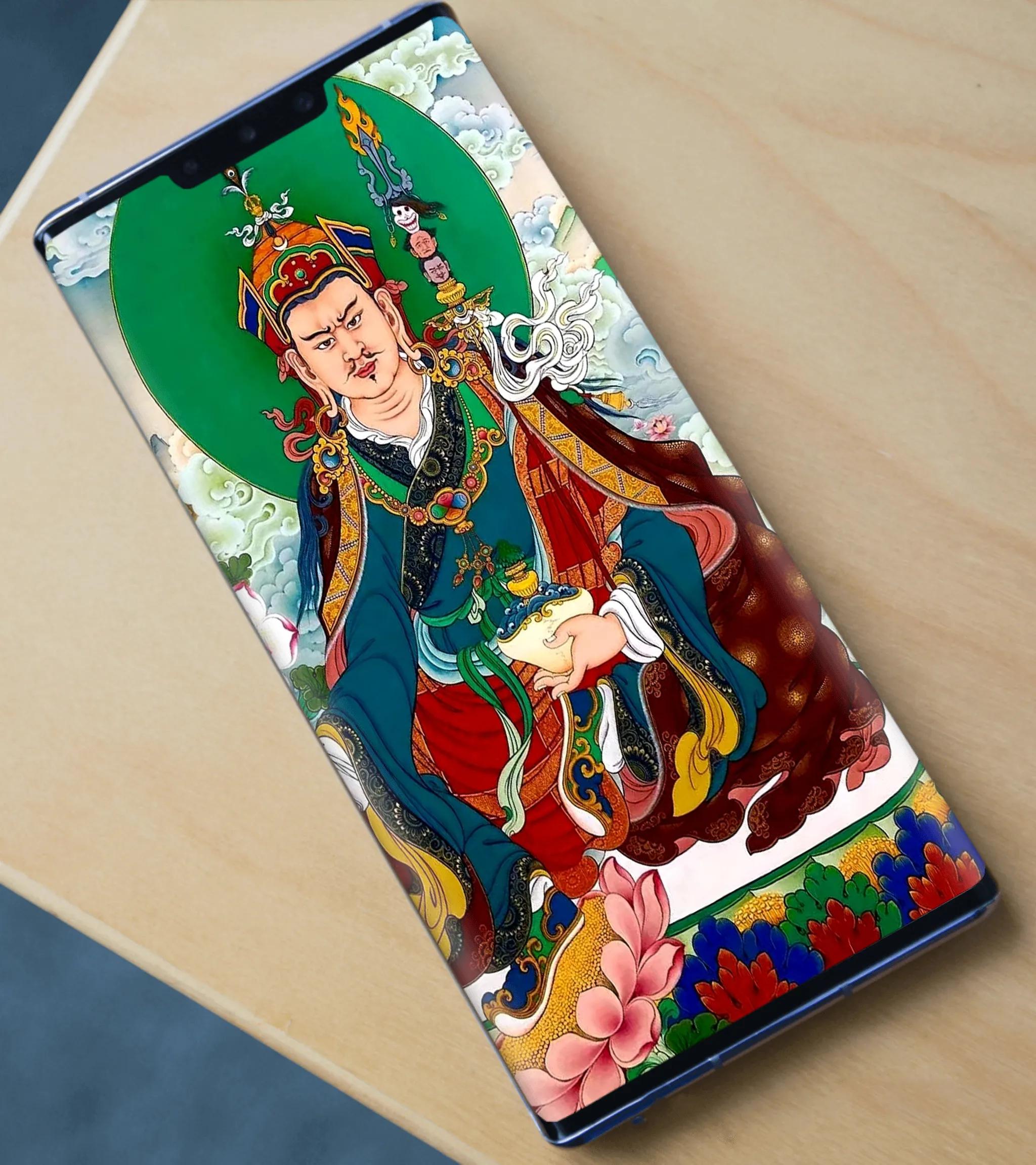 准提佛母唐卡高清壁纸,阿弥陀佛唐卡超清壁纸