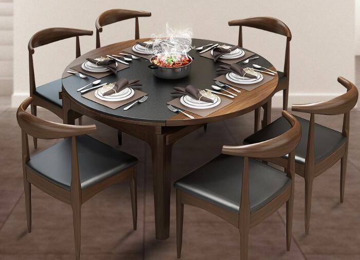 折叠超长餐桌价格各多少钱,折叠式岩板餐桌多功能餐桌