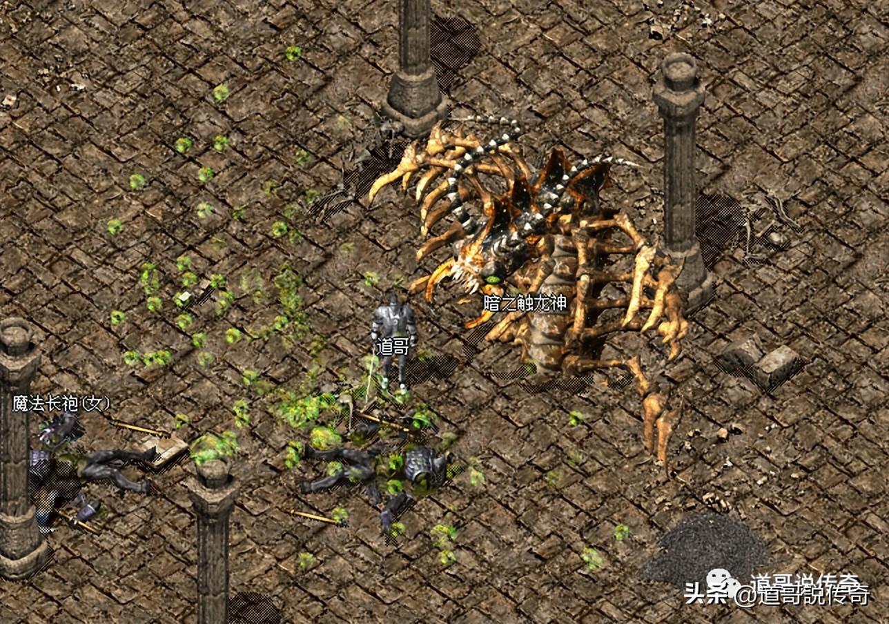 热血传奇屠龙殿守暗之触龙神,热血传奇见证8w的圣战戒指诞生