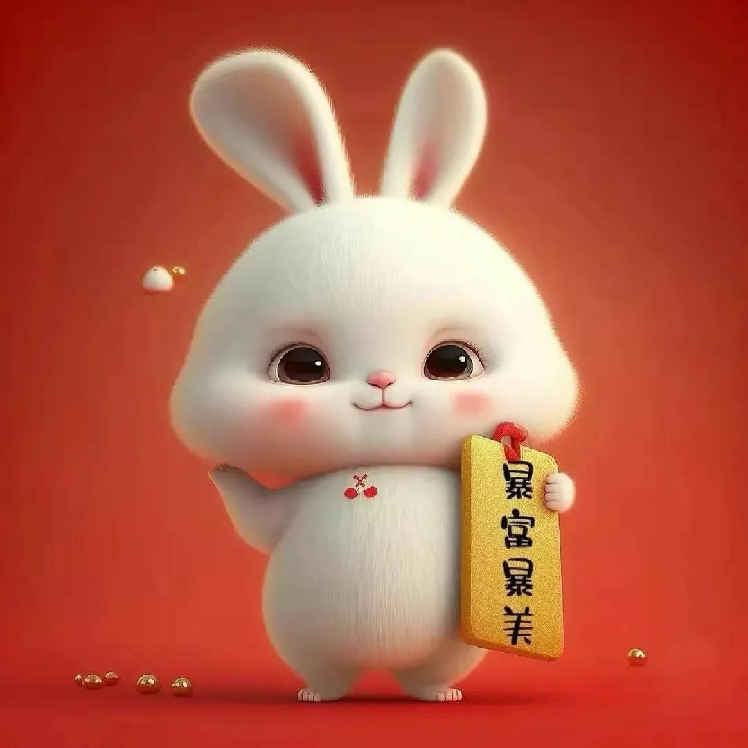 十二生肖兔子头像过年版,霸气兔子生肖头像