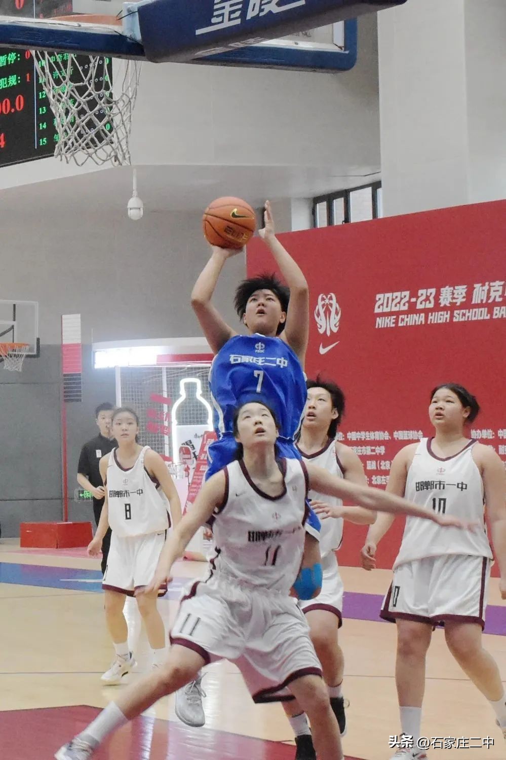 王者荣耀!2022—2023赛季耐克中国高中篮球联赛(河北赛区),石家庄二中男、女篮再次双双夺冠!