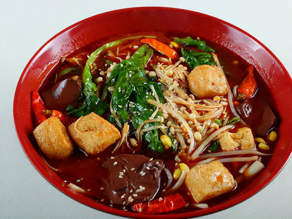 豆腐泡加粉丝叫什么麻辣烫,郫县麻辣烫里的豆腐泡
