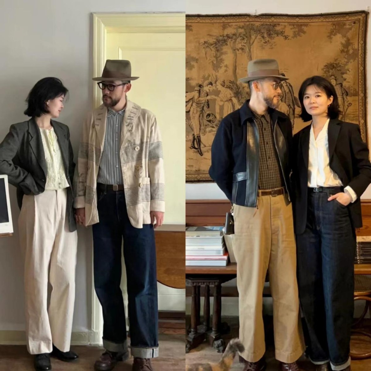 秋季情侣装穿搭分享,秋冬最美情侣装穿搭