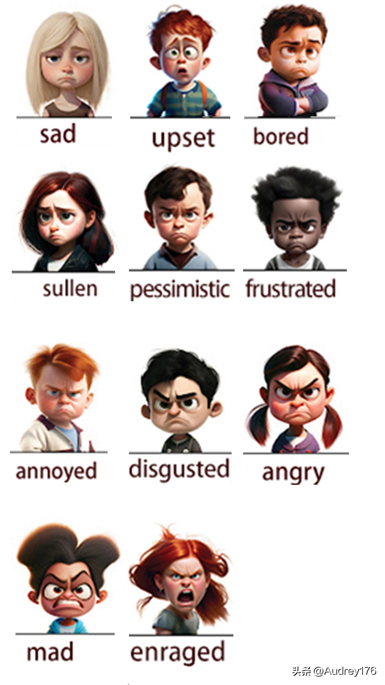 表达生气发怒纯音乐,表达生气了的语言