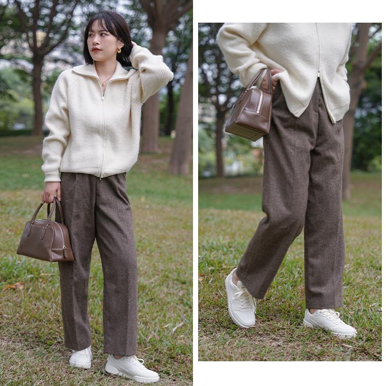 小个子拼接毛衣棉服最新款时髦,秋冬慵懒毛衣棉服内搭