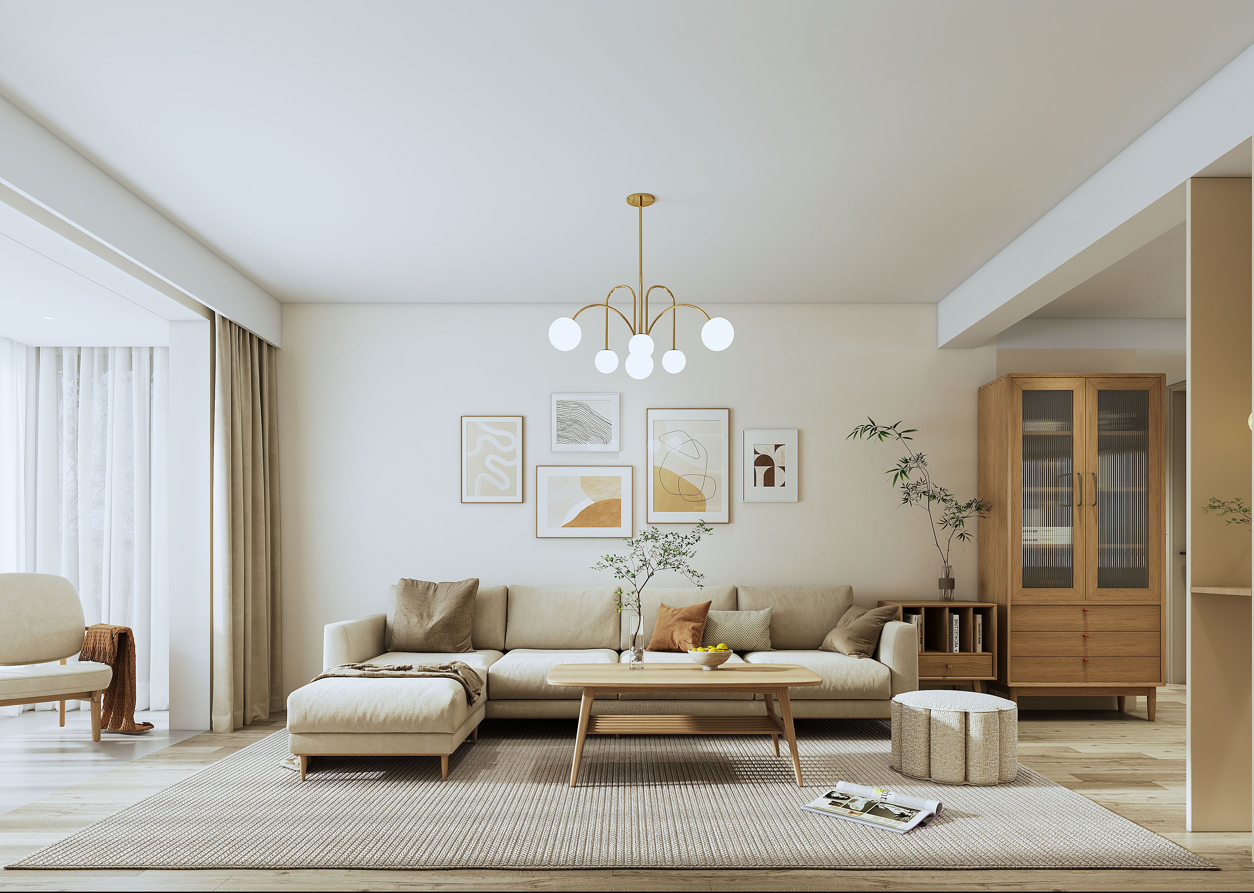 一品漫城一房两厅67平装修,一品装修实景案例