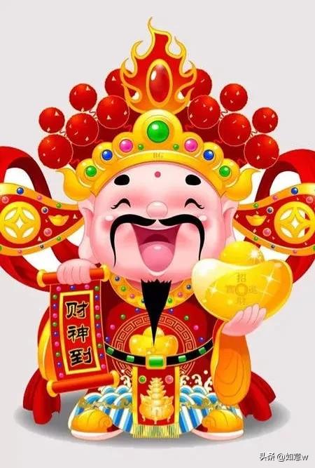 2023财神爷壁纸高清图文,2023年财神爷手机壁纸暴富图文