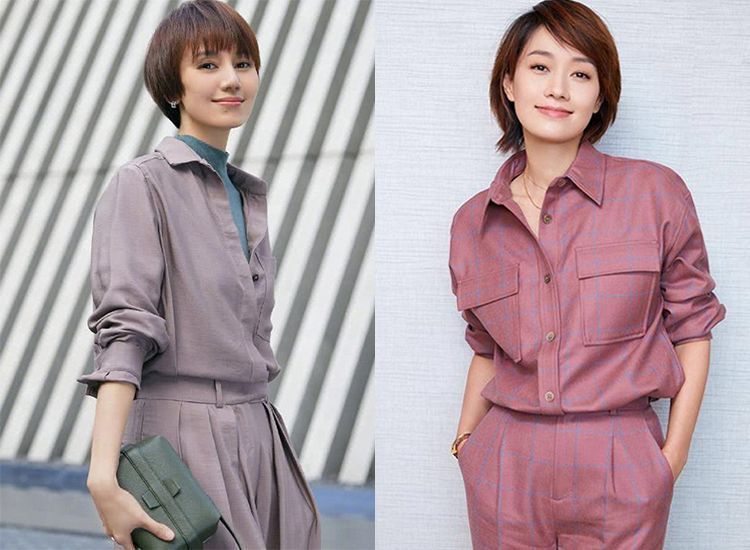 马伊琍袁泉穿出高级感,马伊琍袁泉同框红色衣服