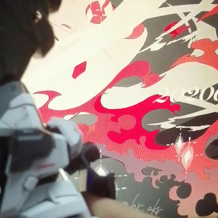 前面搞错了是夜光漆，第一次拍自己出场。#胶佬