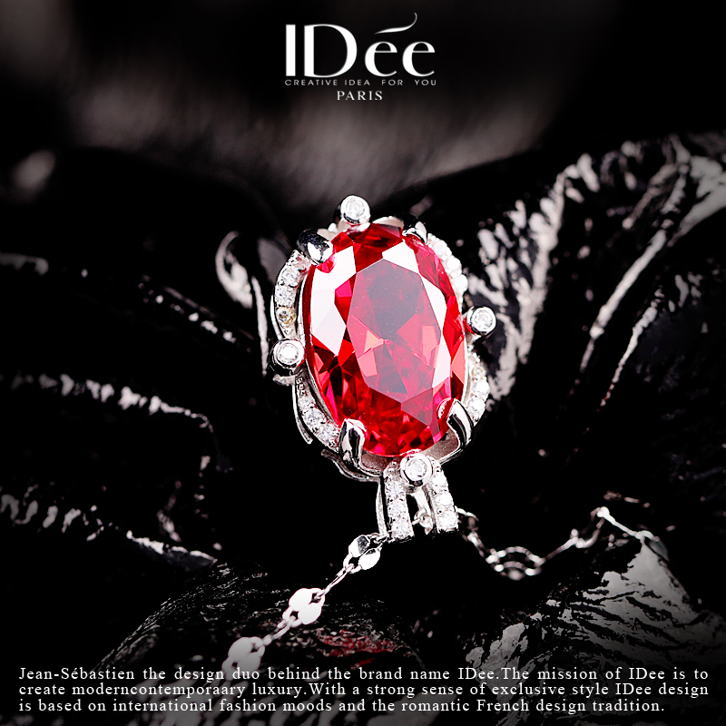 灵动百搭银项链,彩石项链轻奢小众高级感