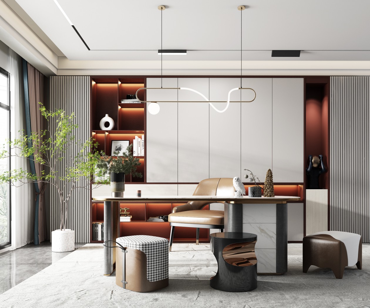 4个平方书房设计带床,40平书房设计图