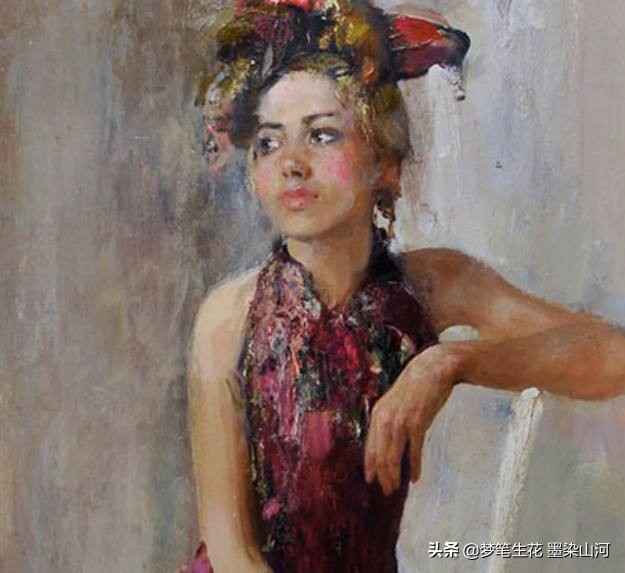 高清油画静物大师作品,欣赏超写实人物油画