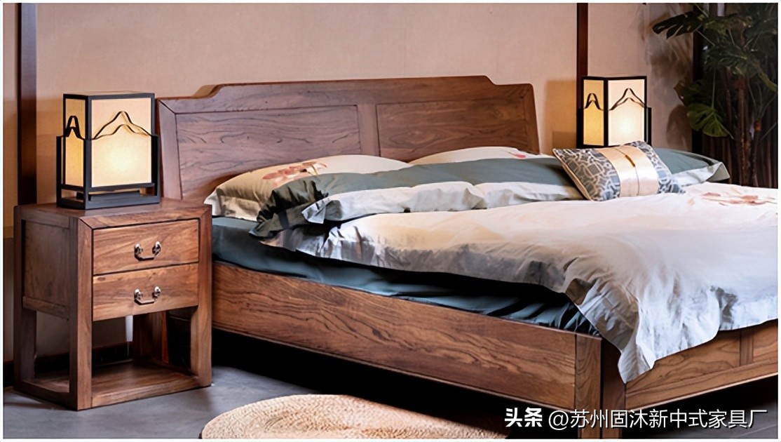 三室两厅简约风实木家具推荐,原木色简约新中式家具实景