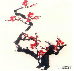 刘存惠梅花的各种画法,梅花基本画法