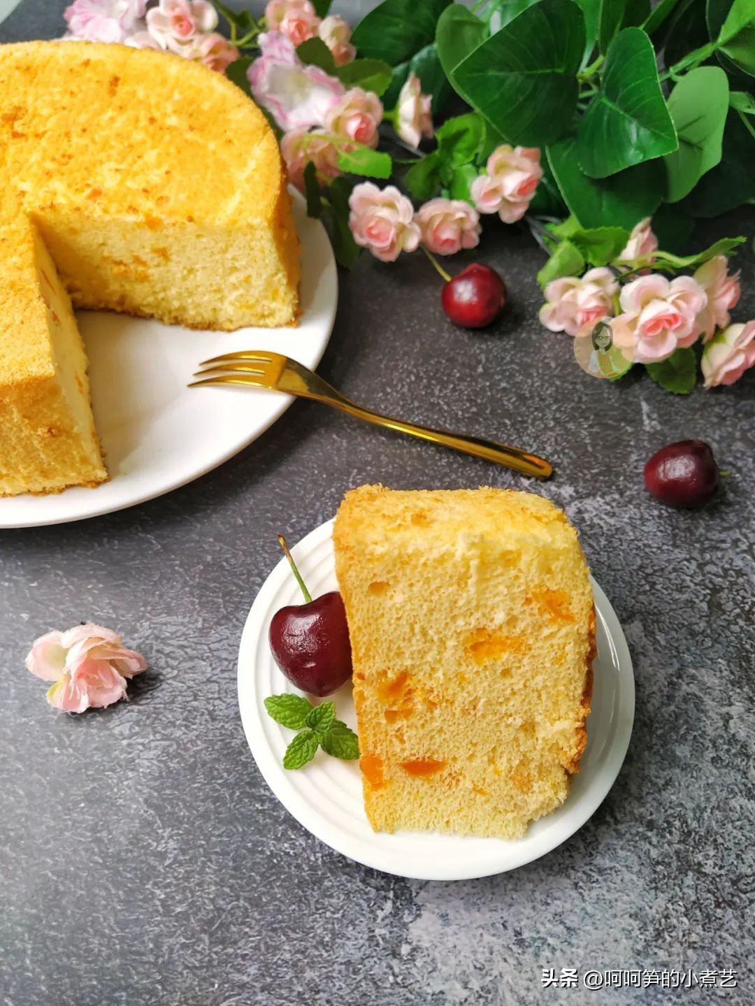 教你制作戚风蛋糕香甜美味喧软,一看就会做的戚风蛋糕详细做法