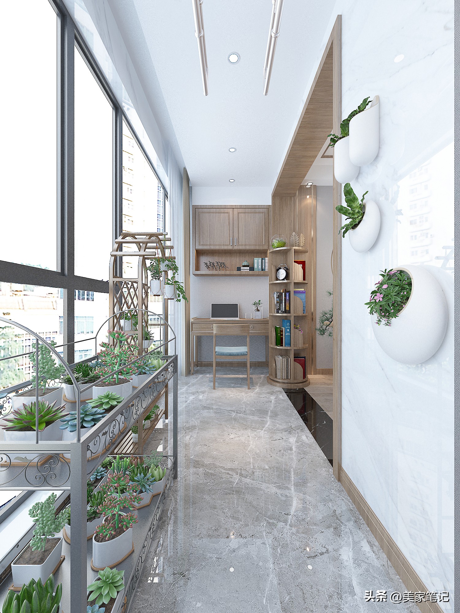 90平米原木玄关效果图,原木风格治愈系玄关