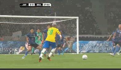 内马尔带领巴西对战日本大四喜,内马尔在巴西热身