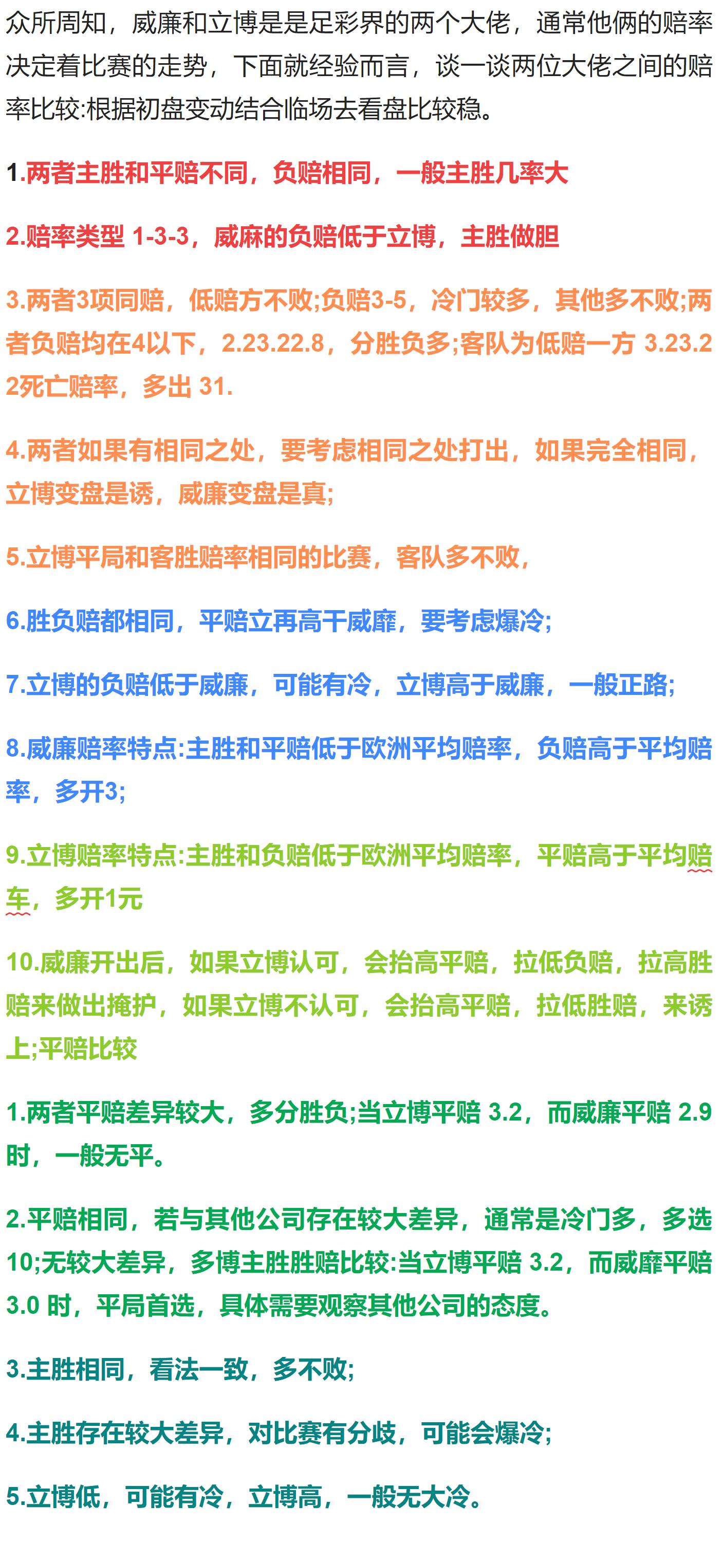 今日竞彩威廉二世,竞彩和威廉对比分析