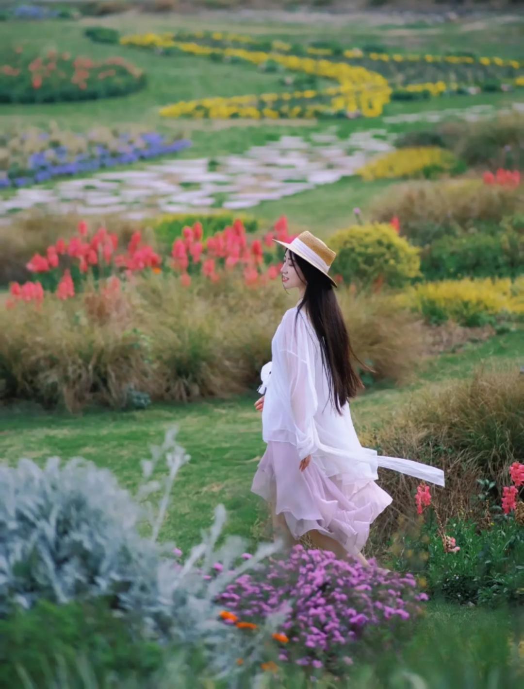 踏青露营地推荐,空港花田古朴森林露营地