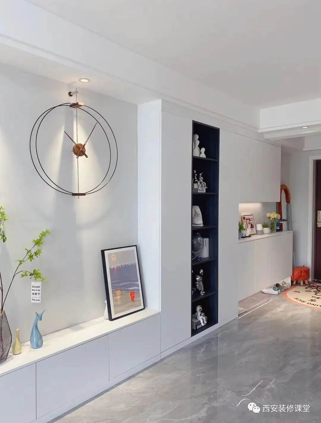 定制柜怎么做圆弧角,定制柜中间有墙怎么衔接