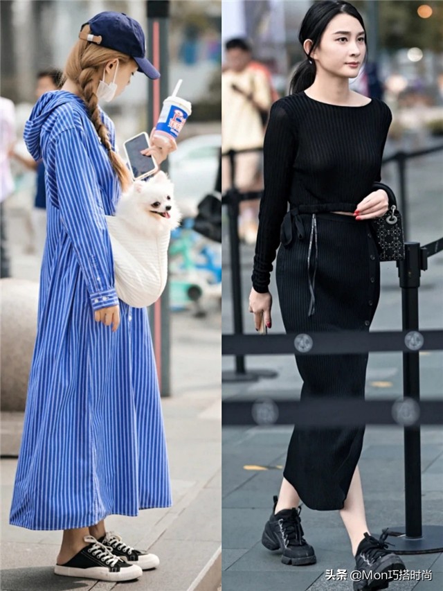 太古里的裙子穿搭,太古里穿裙子的女人