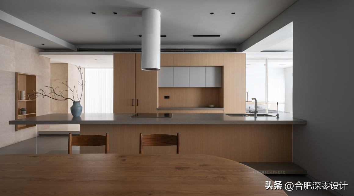 大平层豪宅200平装修客厨一体,180平方3居大平层装修